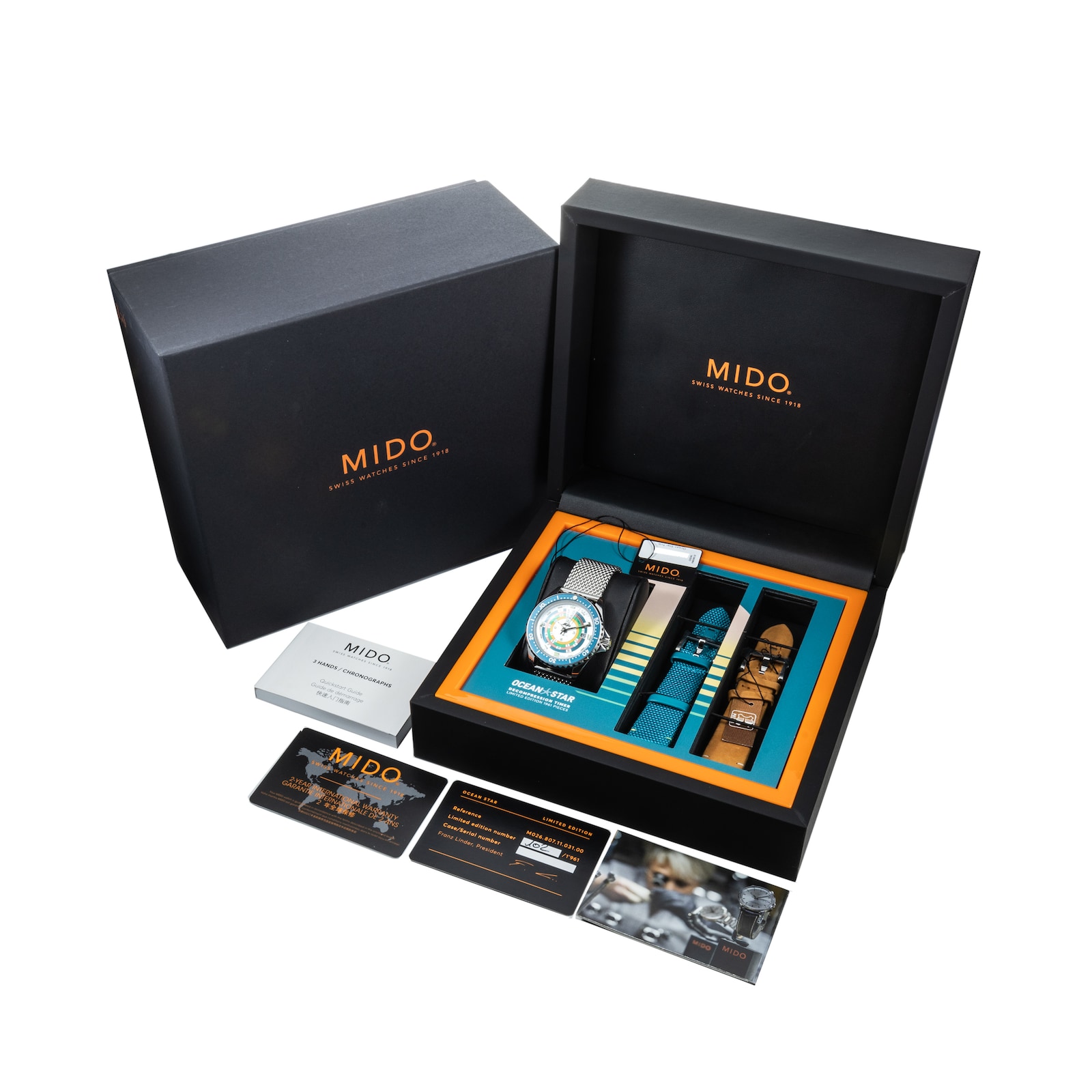 Pre-Owned Mido by Analog Shift Pre- Owned Mido Ocean Star Decompression Timer 1960