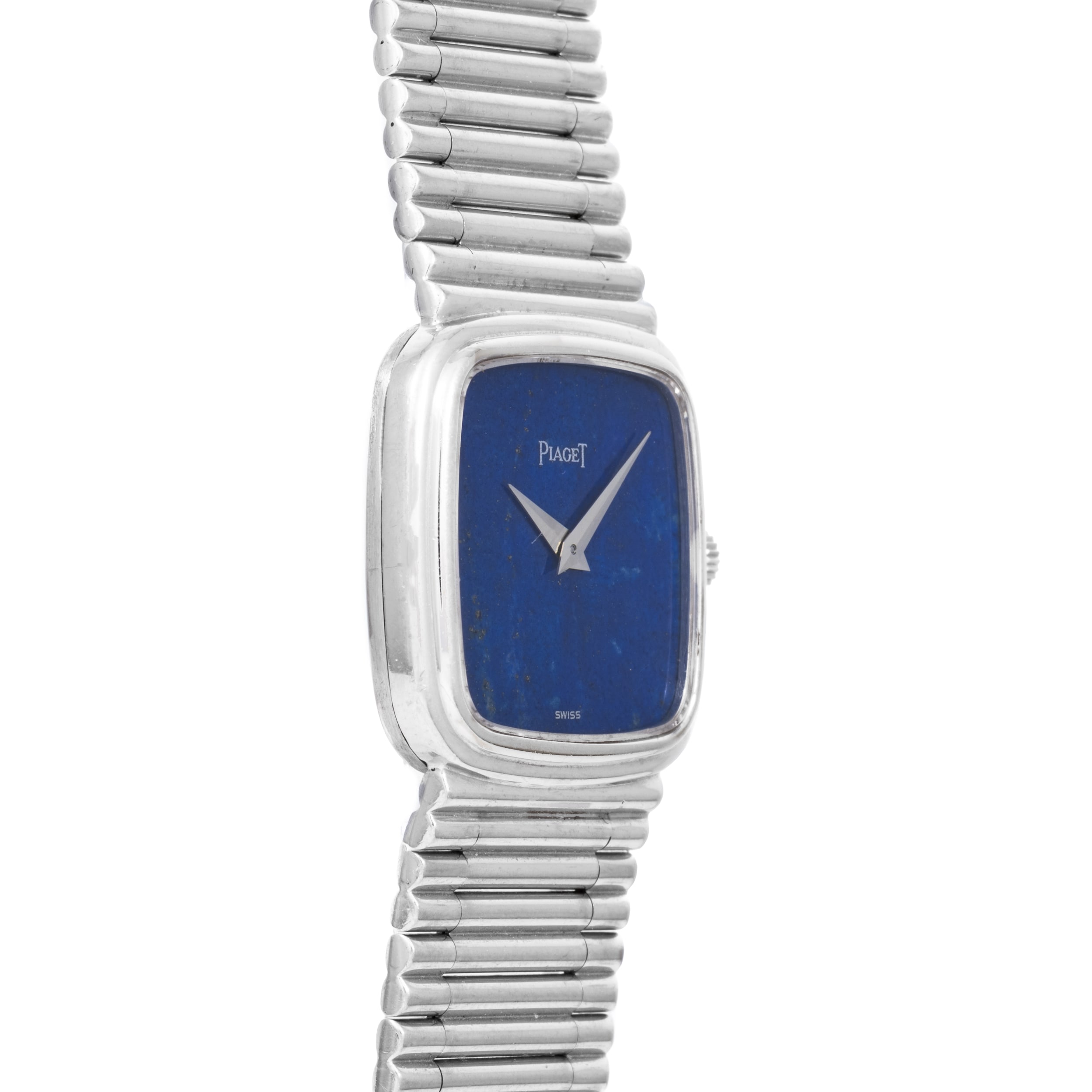 Pre Owned Piaget White Gold Lapis Dress Watch 40990252 AS04952