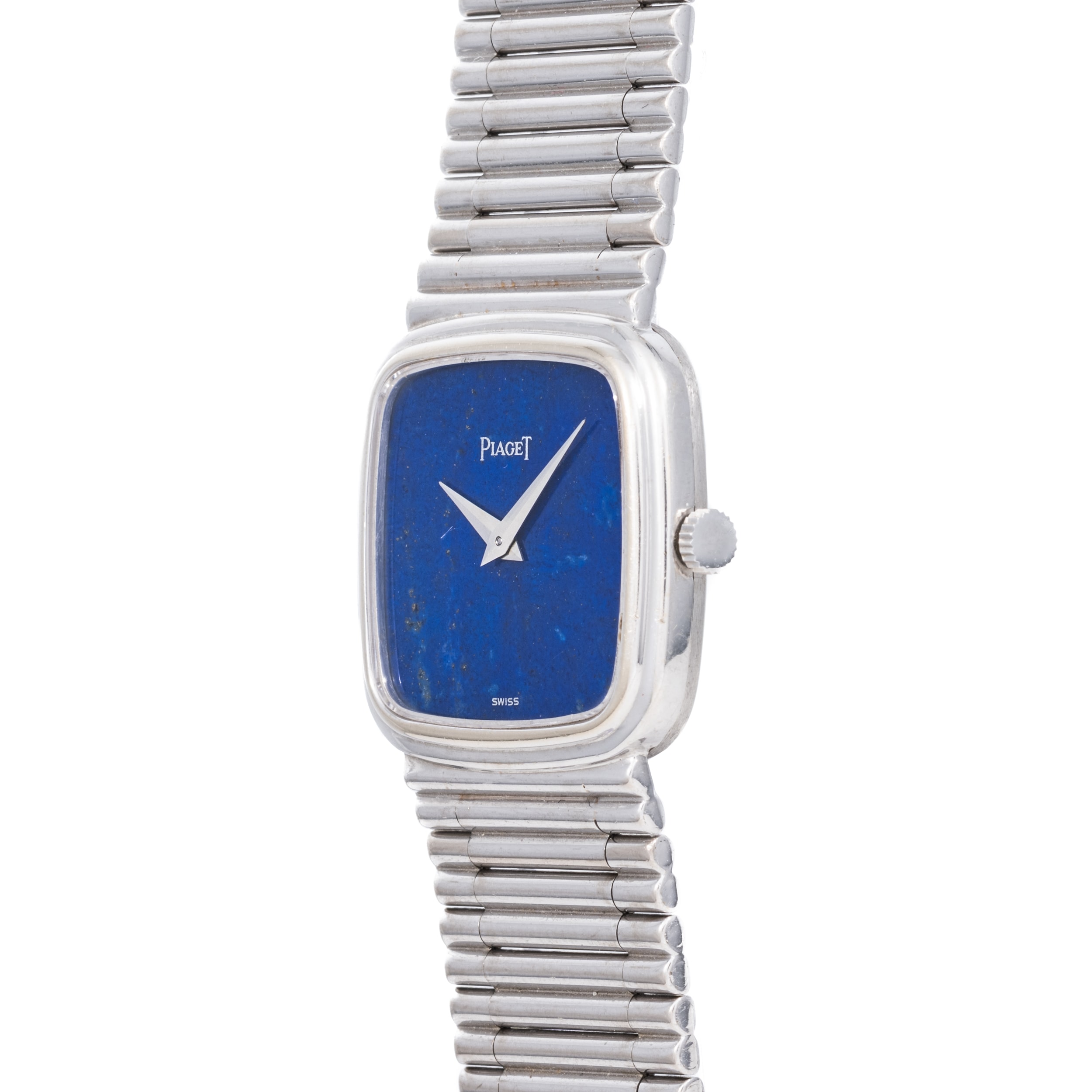 Pre Owned Piaget White Gold Lapis Dress Watch 40990252 AS04952