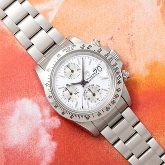 Pre-Owned Tudor by Analog Shift 'Big Block' Chronograph 'Silver Albino'