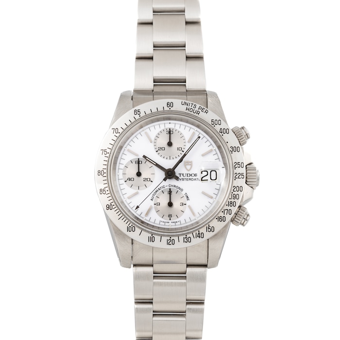 Pre-Owned Tudor by Analog Shift 'Big Block' Chronograph 'Silver Albino'