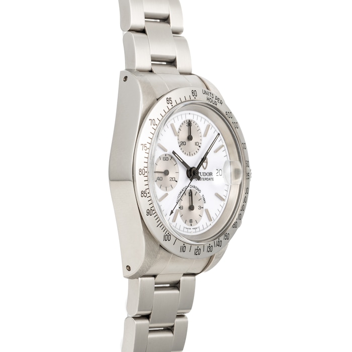 Pre-Owned Tudor by Analog Shift 'Big Block' Chronograph 'Silver Albino'