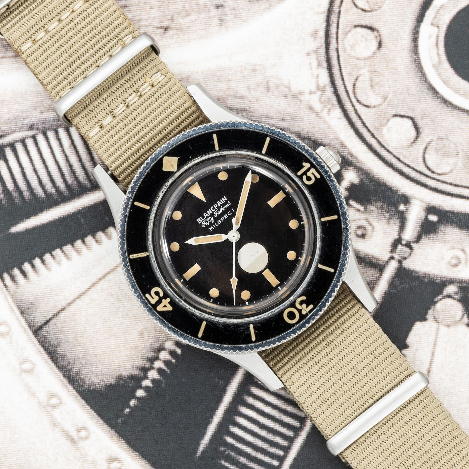 Pre-Owned Blancpain Fifty Fathoms Milspec 1