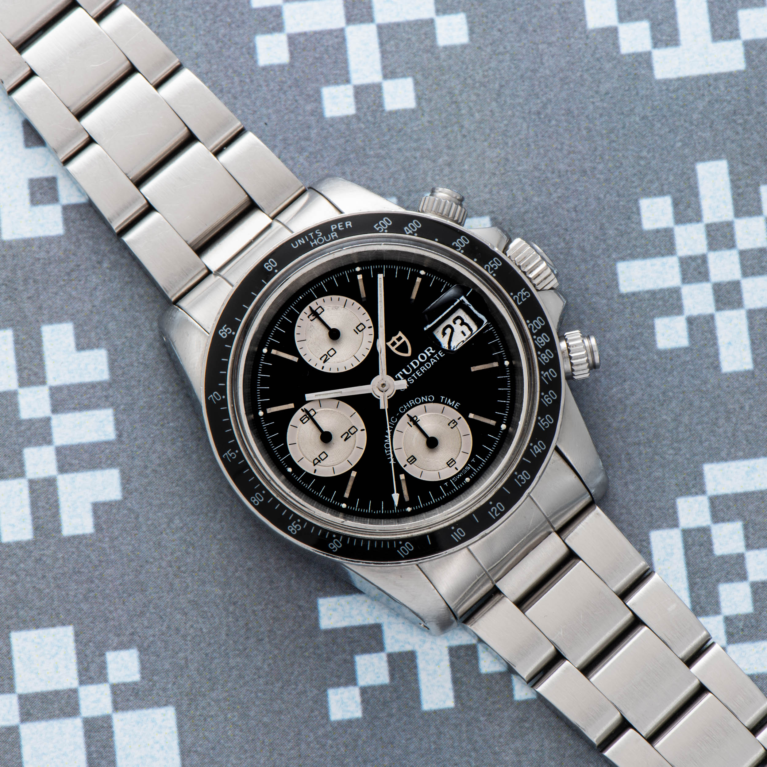 Tudor big best sale block chronograph