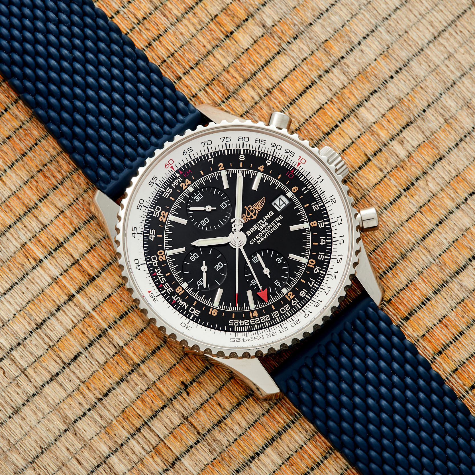 Used breitling navitimer world sale