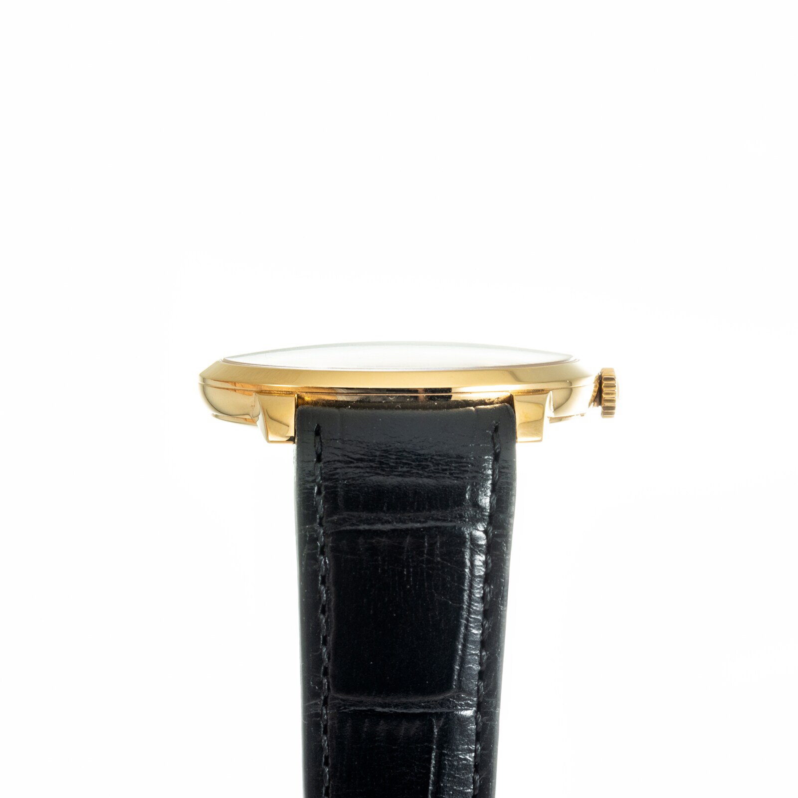 Bvlgari 18k Rose Gold Serpenti Seduttori 33m Black Dial Diamond Ladies Watch