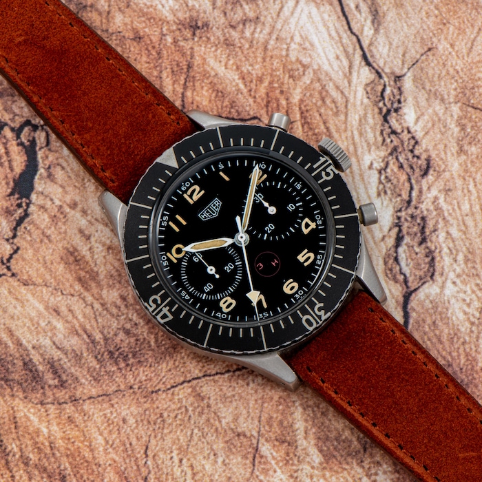 Pre-Owned Heuer by Analog Shift Heuer Bundeswehr 3H Flyback Chronograph