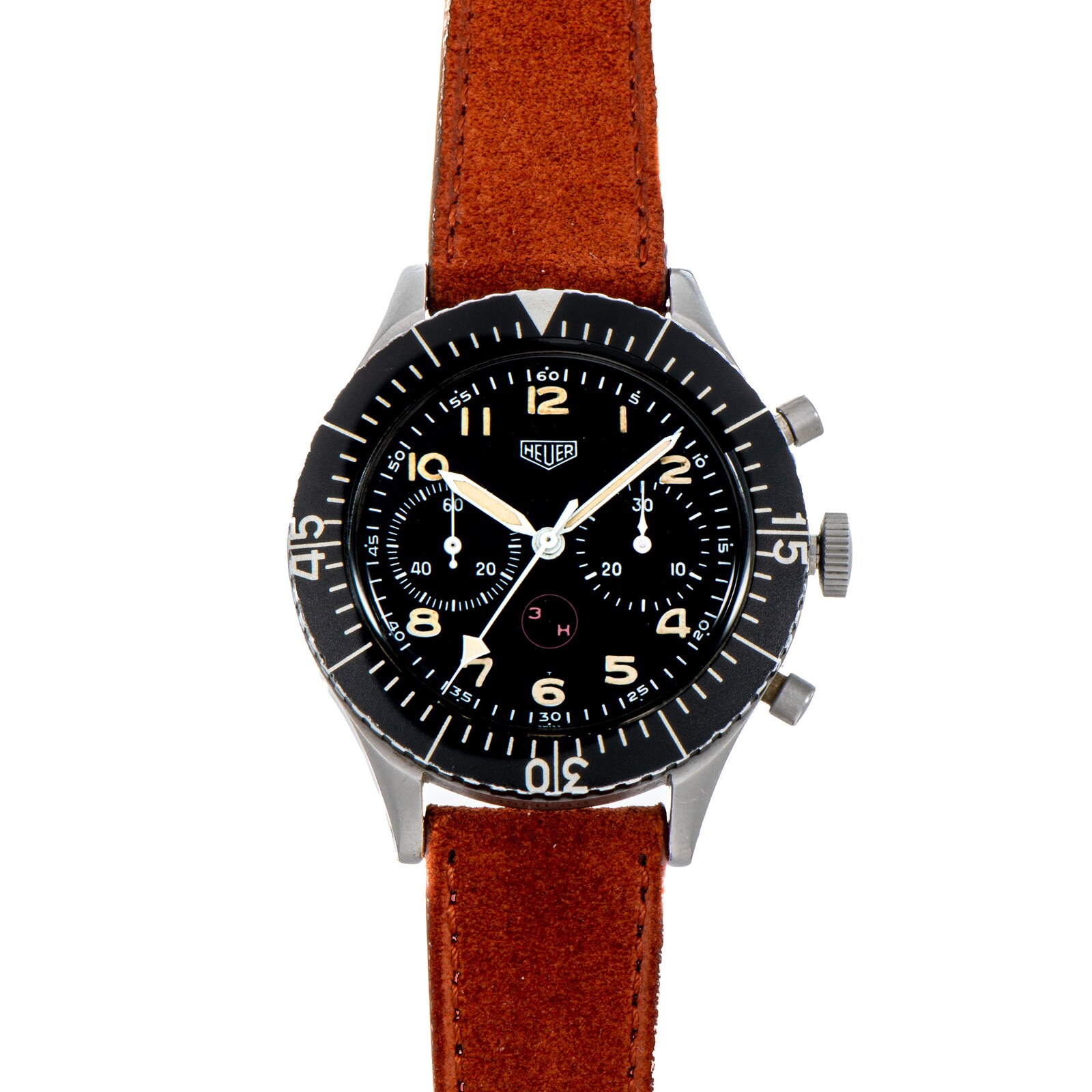 Pre-Owned Heuer by Analog Shift Heuer Bundeswehr 3H Flyback Chronograph