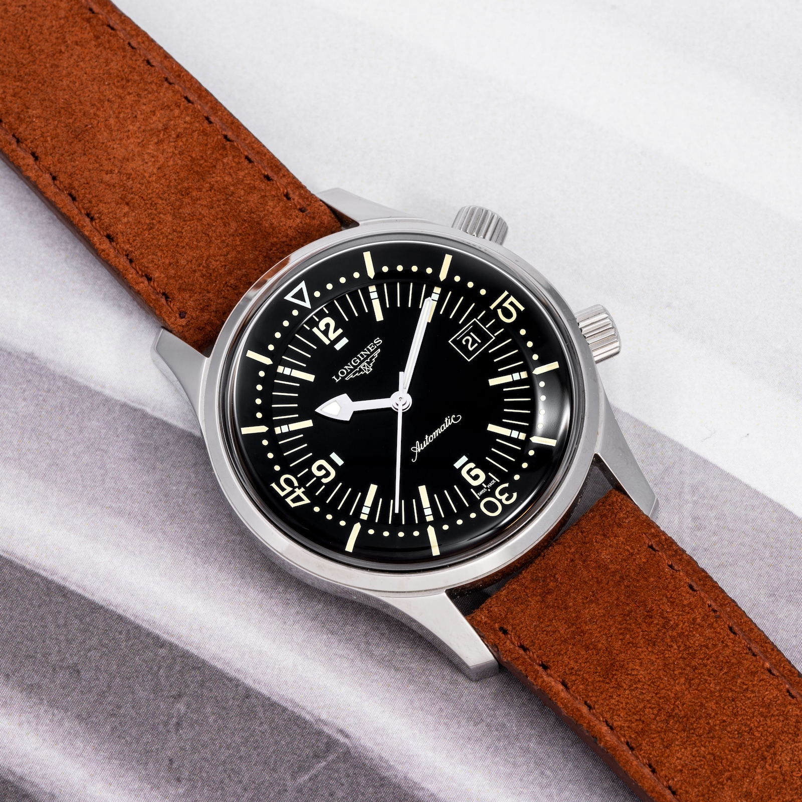 Pre-Owned Longines by Analog Shift Legend Diver Date