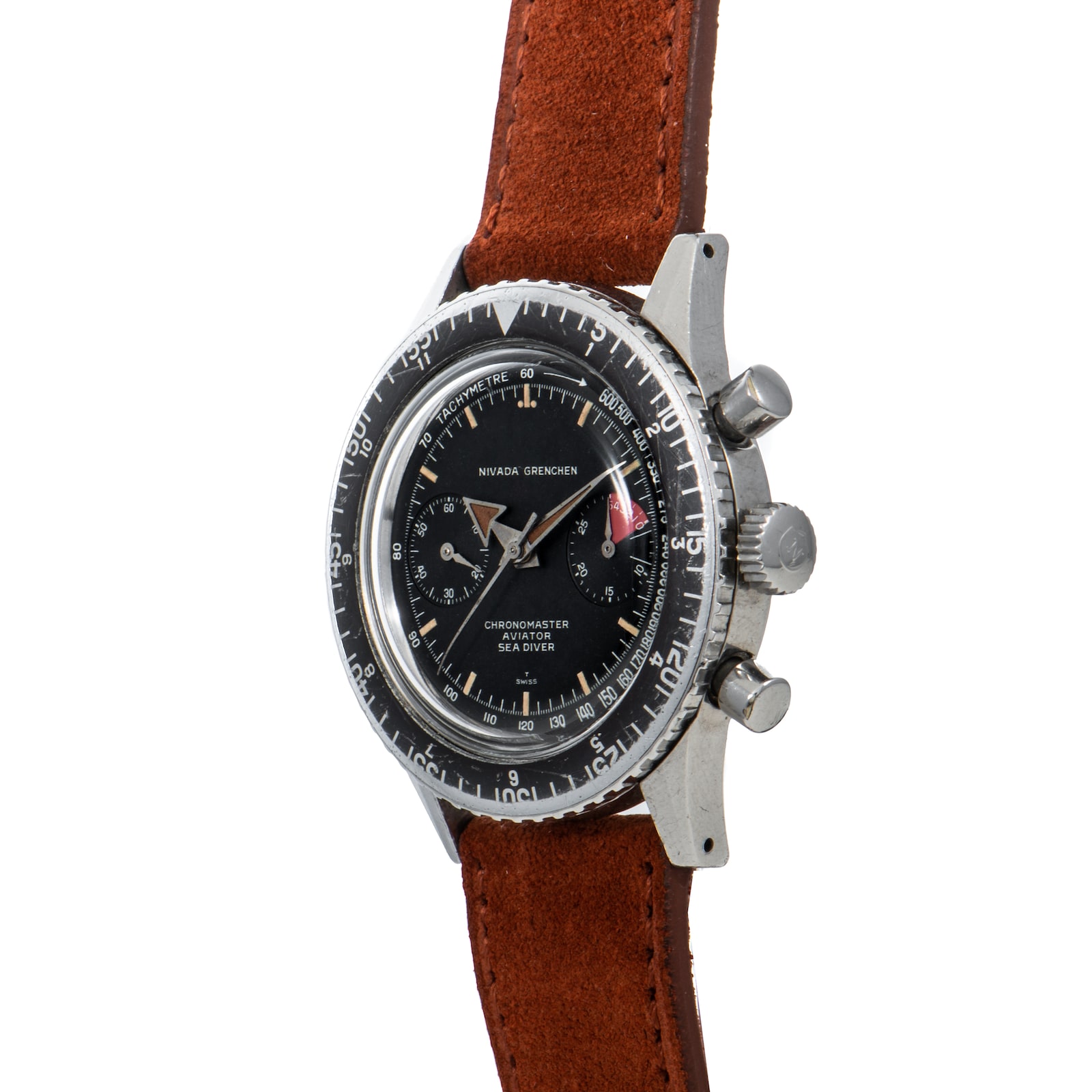 Pre-Owned Nivada Grenchen Chronomaster Aviator Sea Diver Chronograph