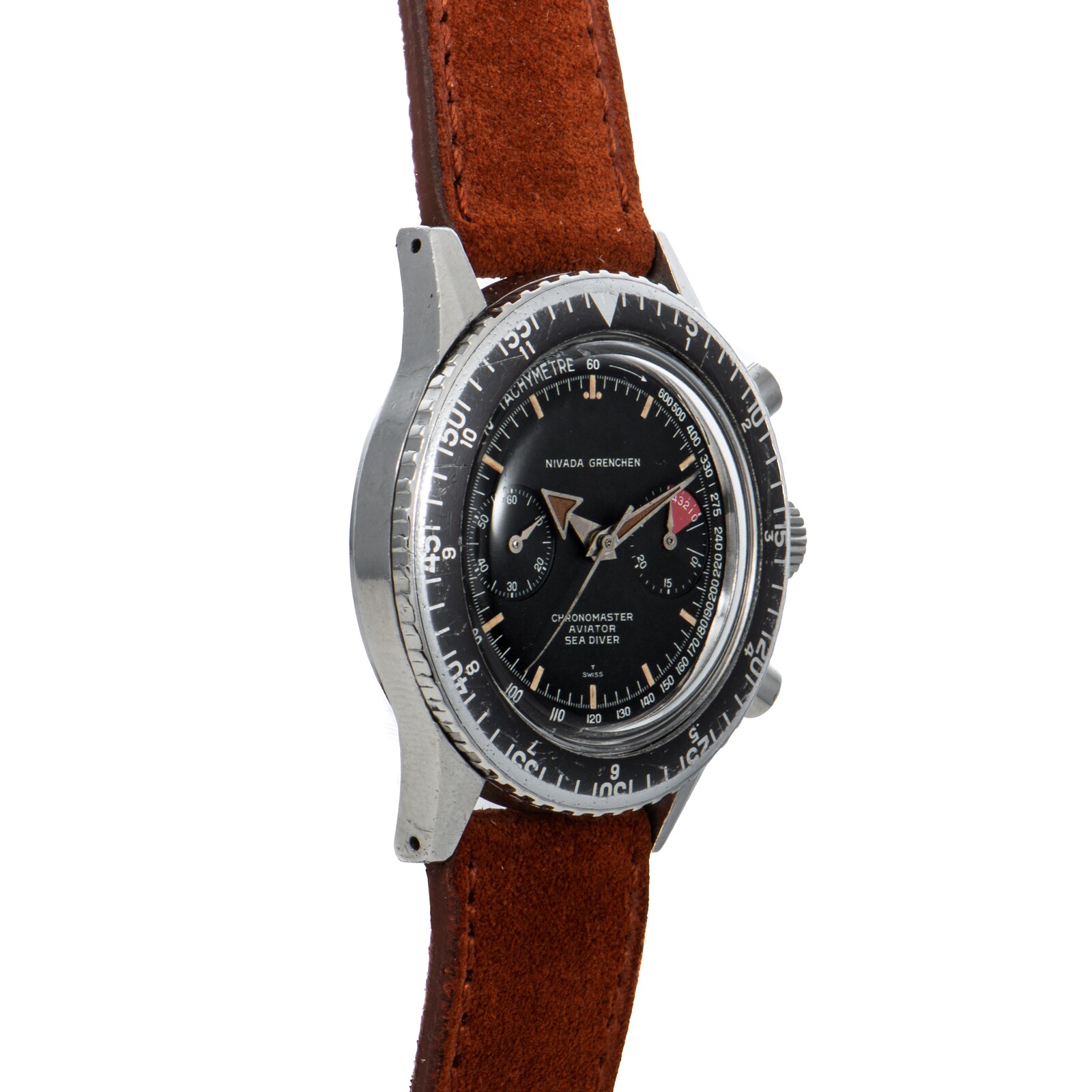 Pre-Owned Nivada Grenchen Chronomaster Aviator Sea Diver Chronograph