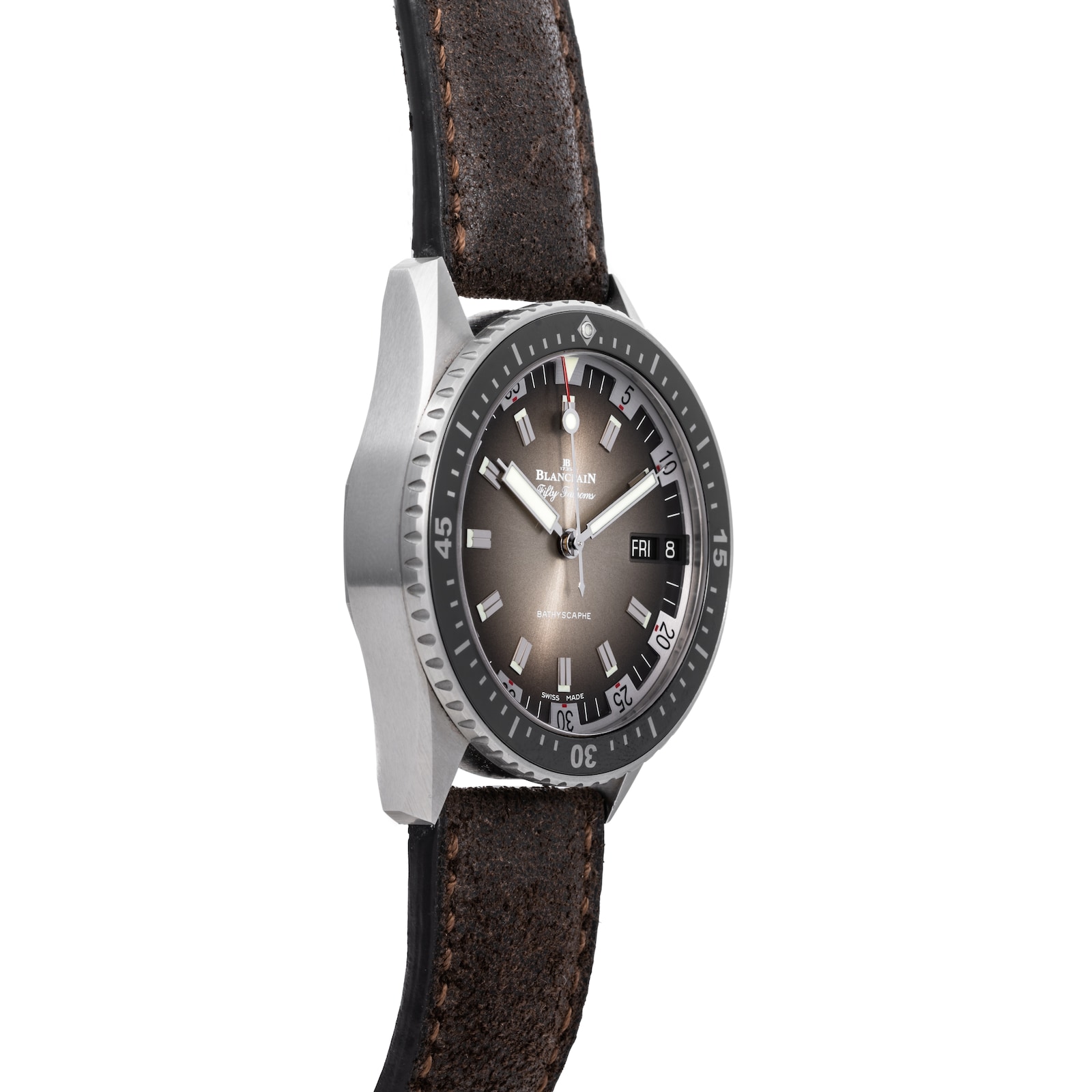 Pre-Owned Blancpain Fifty Fathoms Bathyscaphe Day Date Desert Edition