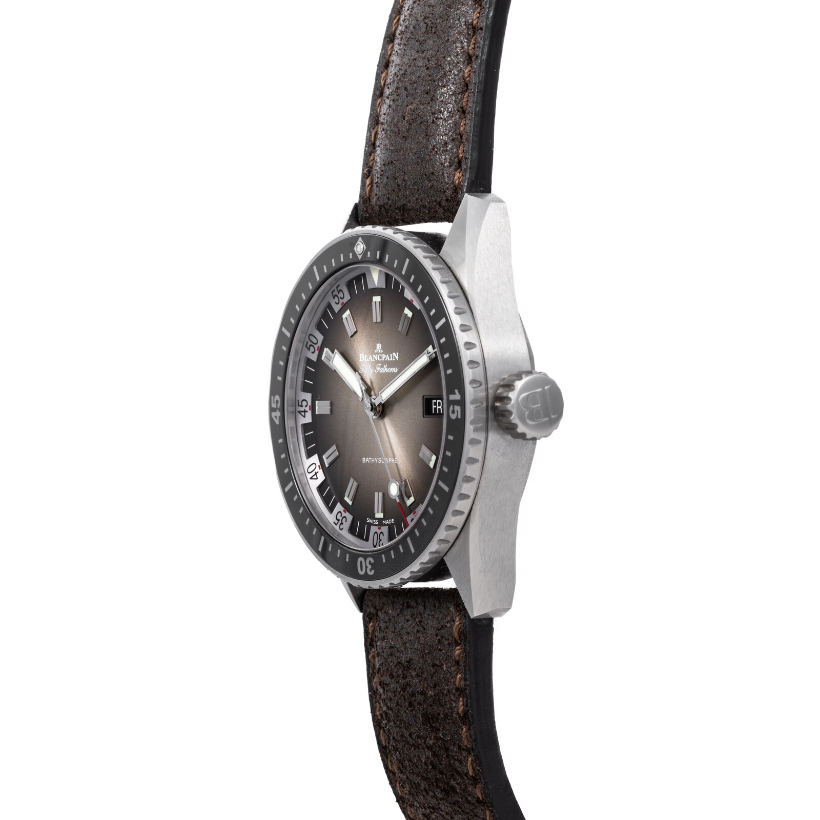 Pre-Owned Blancpain Fifty Fathoms Bathyscaphe Day Date Desert Edition