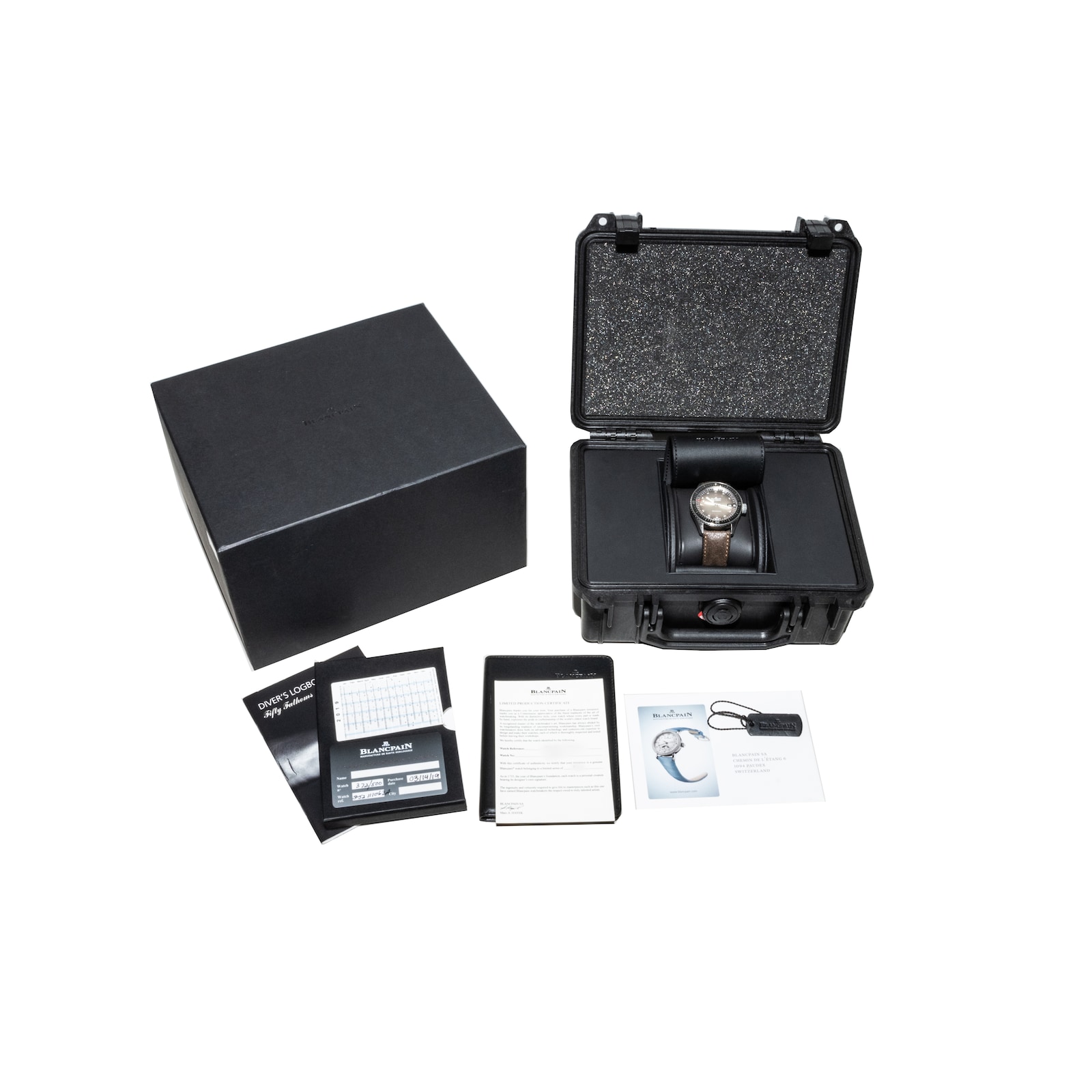 Pre-Owned Blancpain Fifty Fathoms Bathyscaphe Day Date Desert Edition