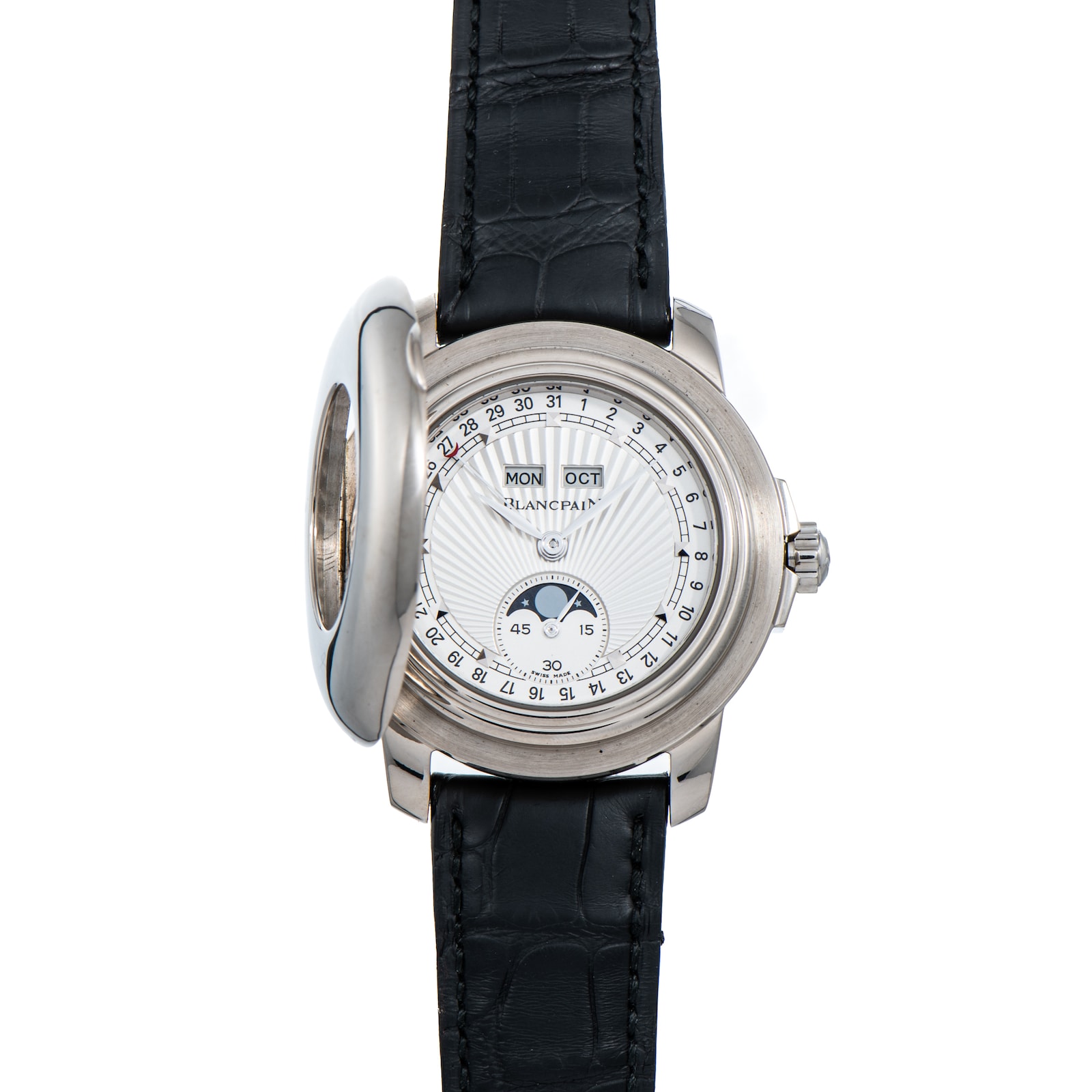 Pre-Owned Blancpain Half Hunter Complete Calendar Moonphase LE