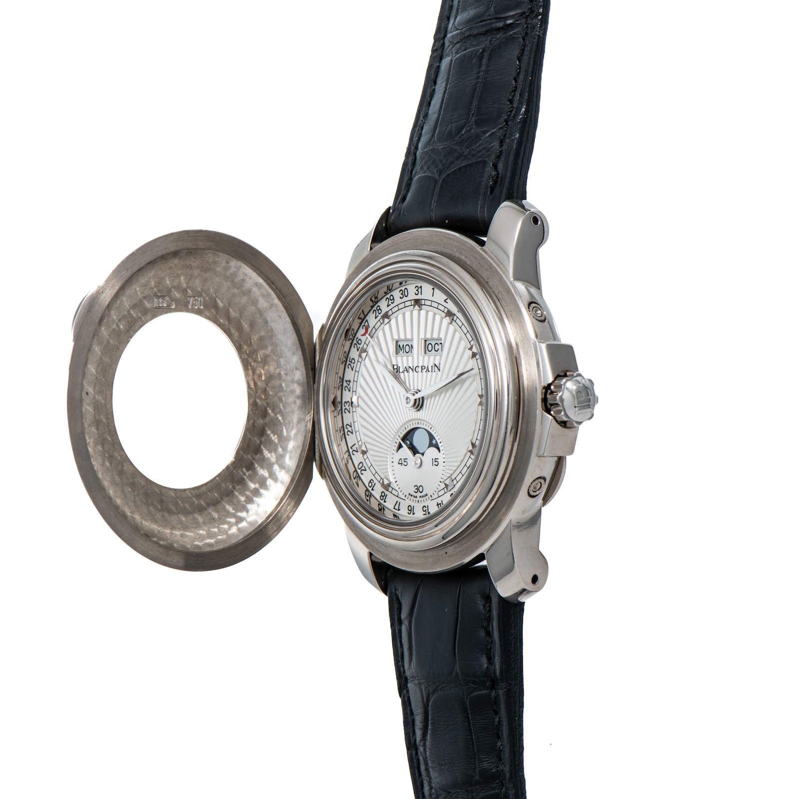 Pre-Owned Blancpain Half Hunter Complete Calendar Moonphase LE