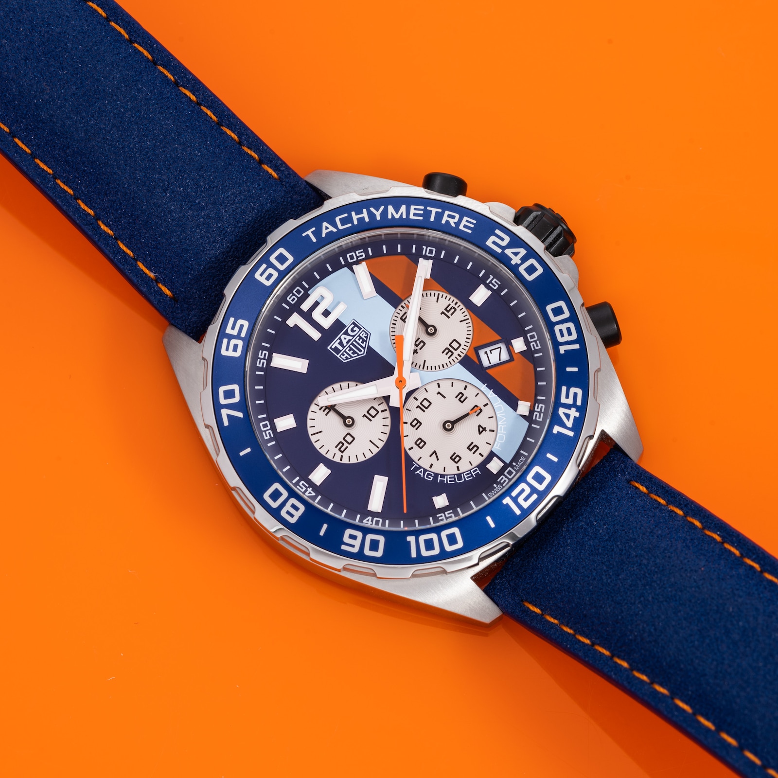 Pre-Owned TAG Heuer by Analog Shift F1 Chronograph 'Gulf'