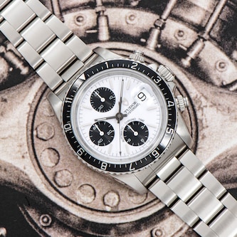 Pre-Owned Tudor Oysterdate Chronograph 'Big Block' Panda Dial