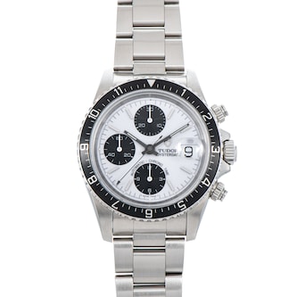 Pre-Owned Tudor Oysterdate Chronograph 'Big Block' Panda Dial