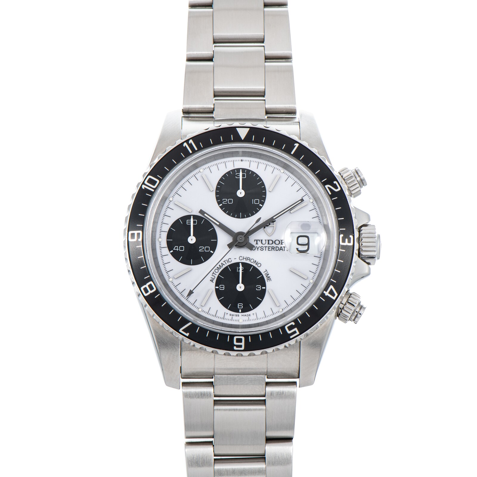 Pre-Owned Tudor Oysterdate Chronograph 'Big Block' Panda Dial