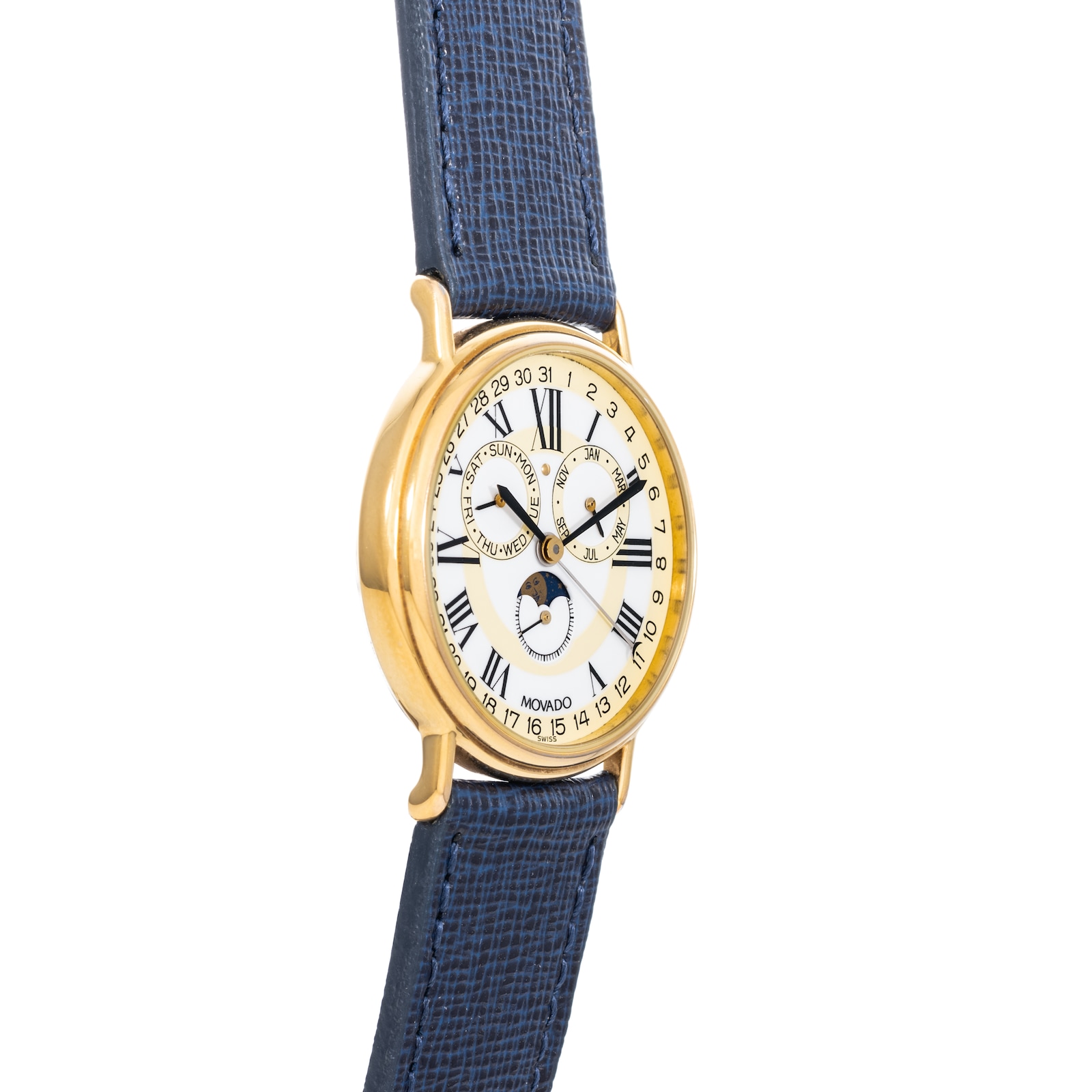 Pre-Owned Movado Annual Calendar Triple Date Moonphase