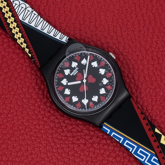 Pre-Owned Swatch Casino Royale 2020 James Bond Collection