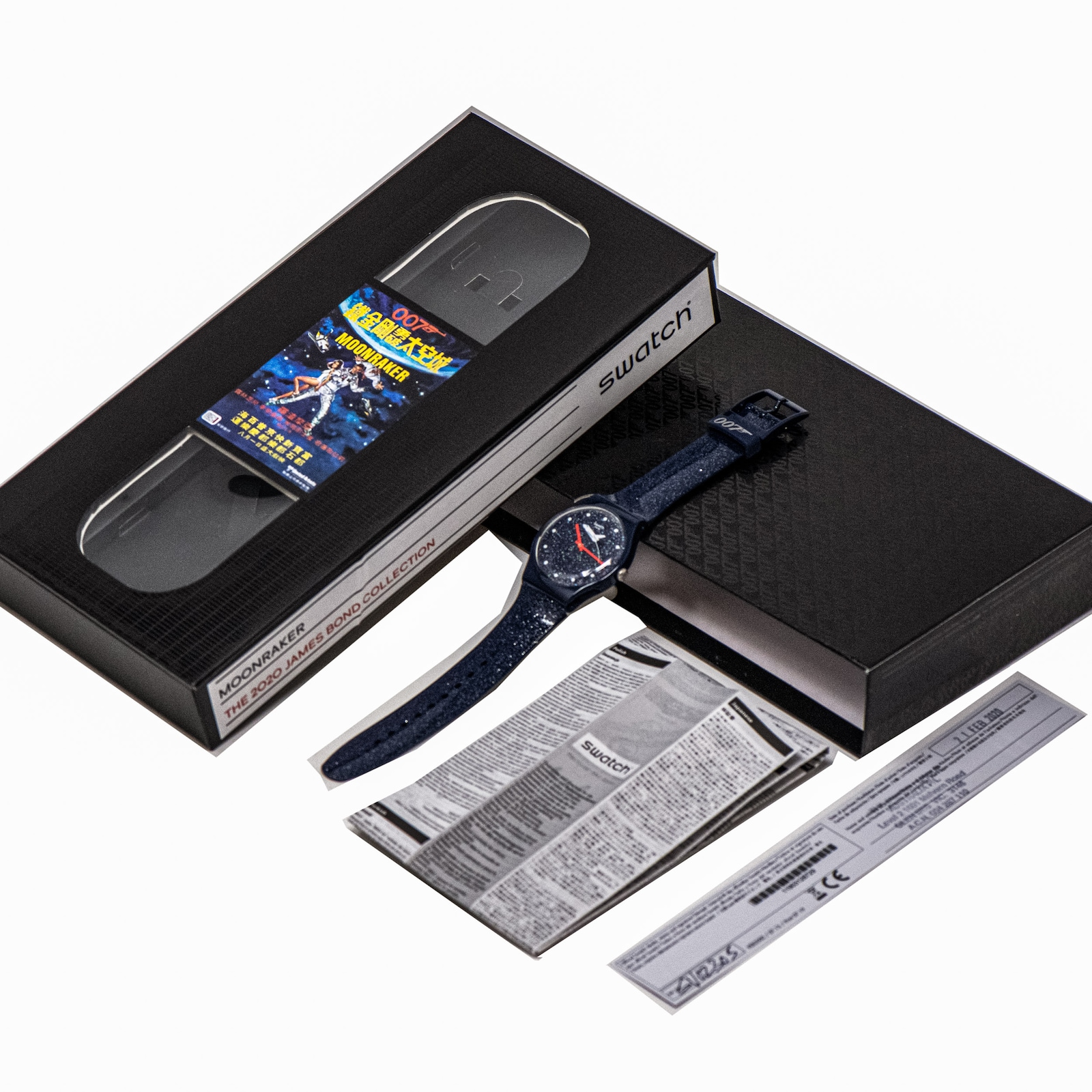 Pre-Owned Swatch Moonraker 2020 James Bond Collection