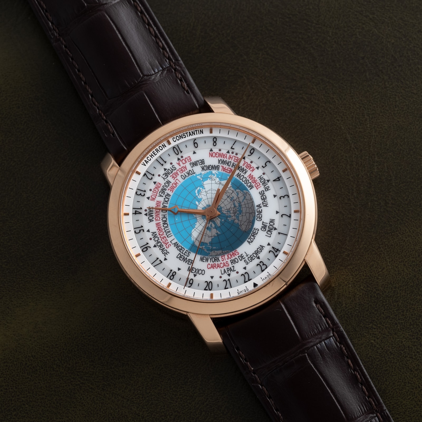 Pre-Owned Vacheron Constantin Traditionnelle World Time