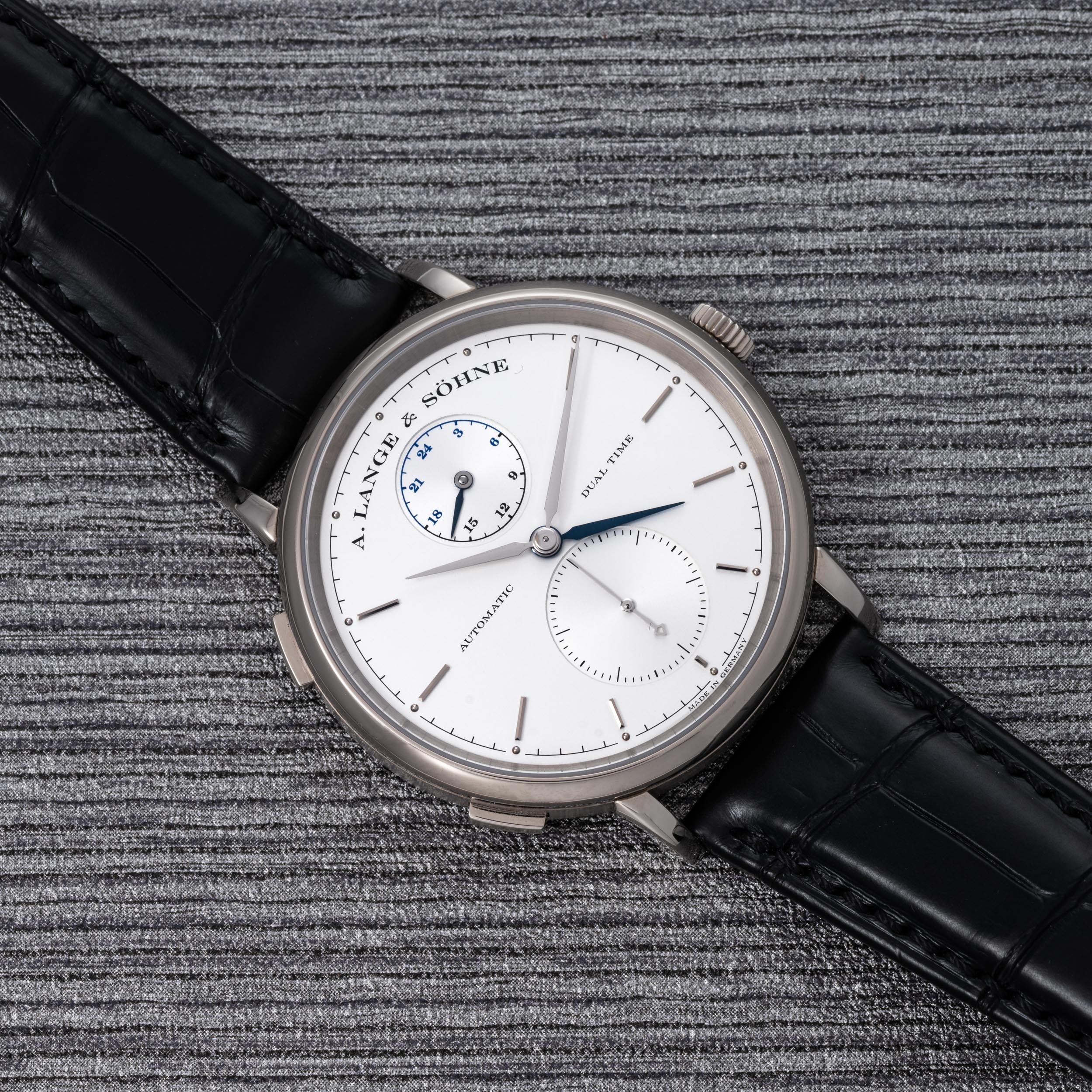 Pre Owned A. Lange Sohne Saxonia Dual Time 40990629 AS06325