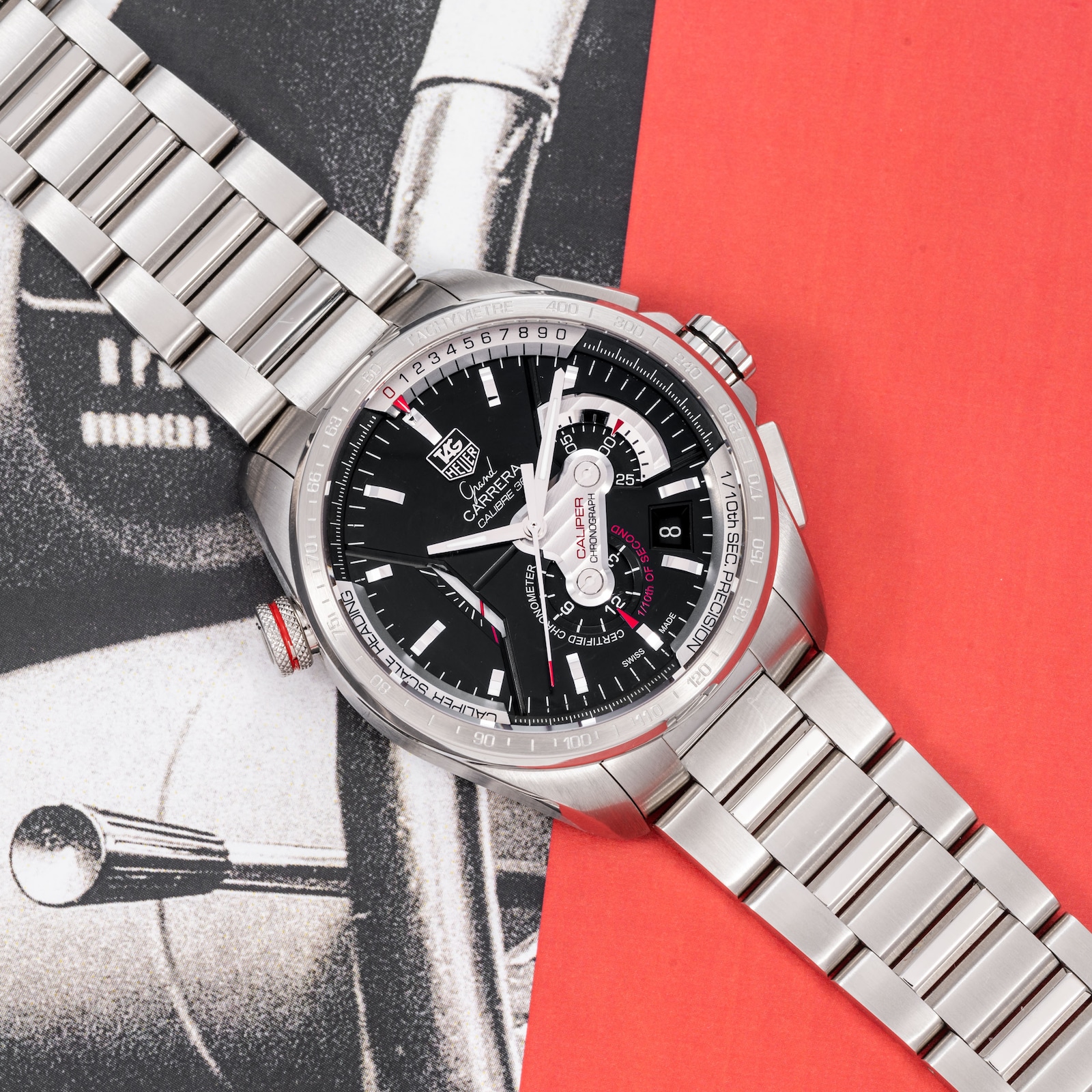 Pre-Owned Tag Heuer Grand Carrea Calibre 36 Caliper Chronograph