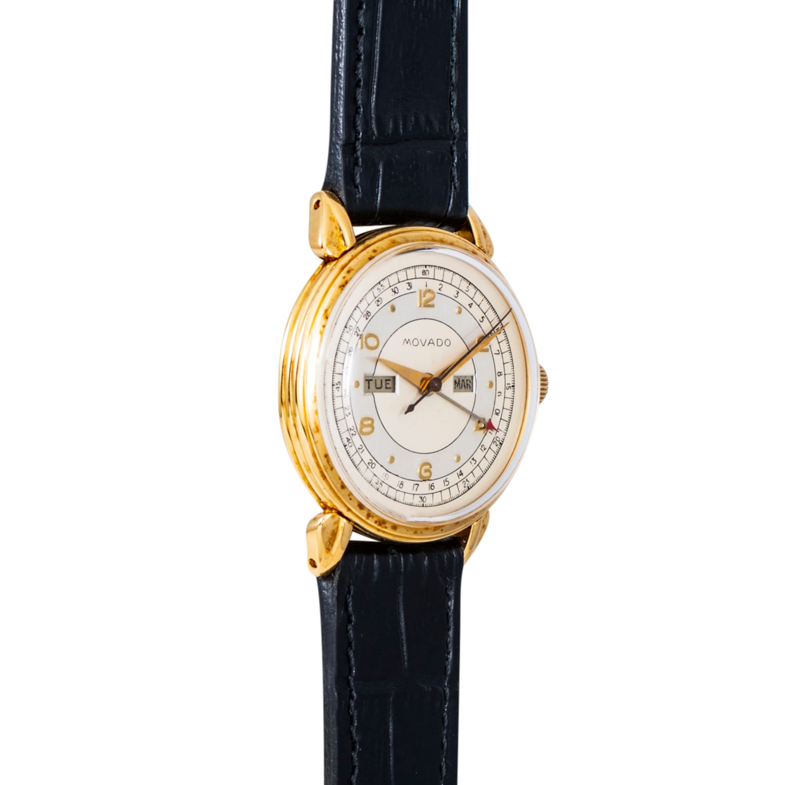 Pre-Owned Movado Triple Calendar Dress Watch