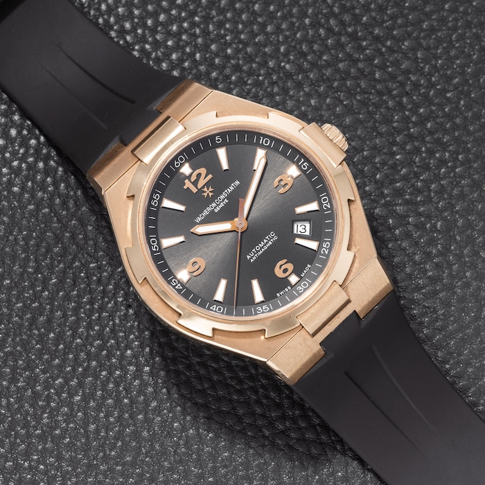 Vacheron Constantin Overseas Dual Time Rose Gold Chocolate Brown