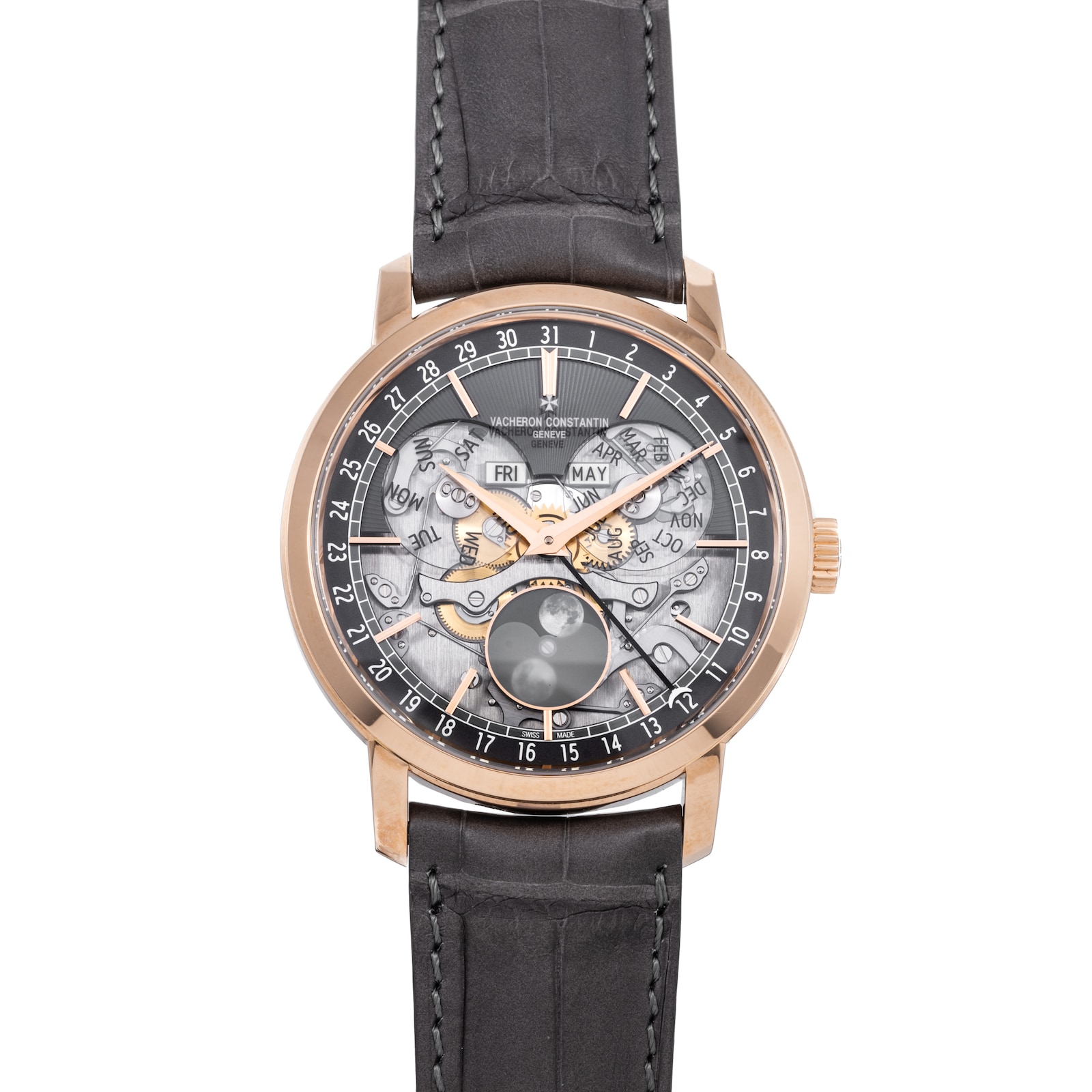 Pre-Owned Vacheron Constantin Traditionnelle Complete Calendar Openface