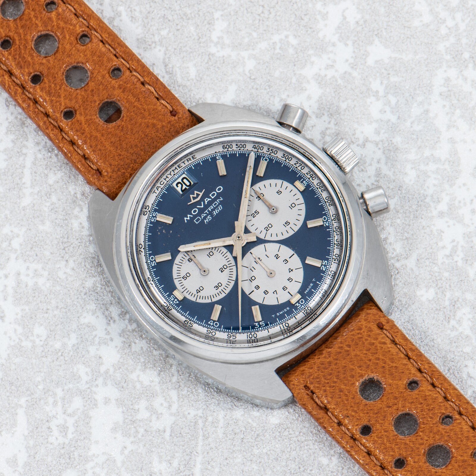 Pre-Owned Modovo Datron 'Blue Panda' El Primero Chronograph
