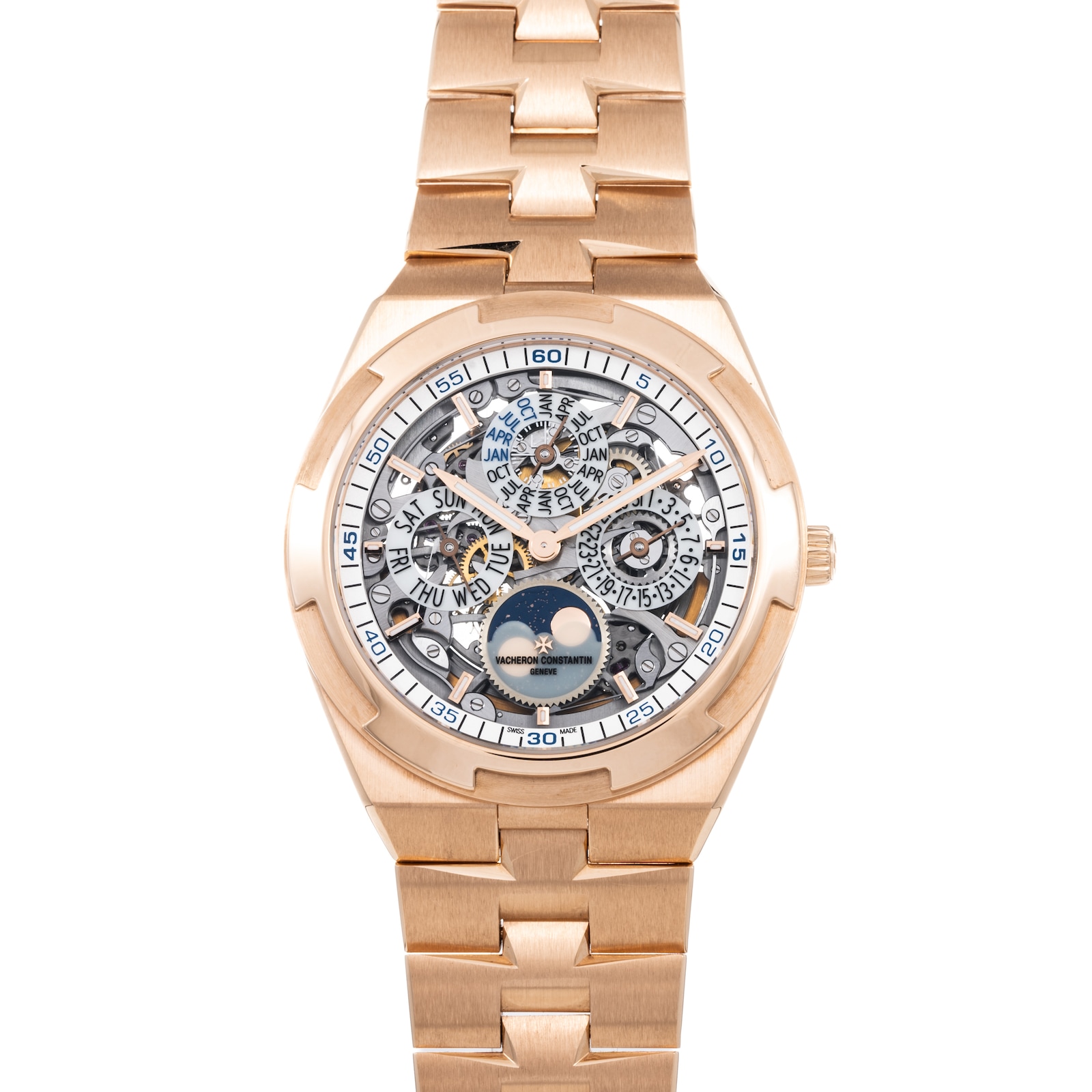 Pre-Owned Vacheron Constantin Overseas Perpetual Calendar Moonphase 'Skeleton'