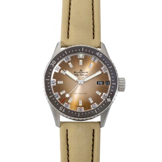Pre-Owned Blancpain Blancpain Fifty Fathoms Bathyscaphe Day Date Desert Edition