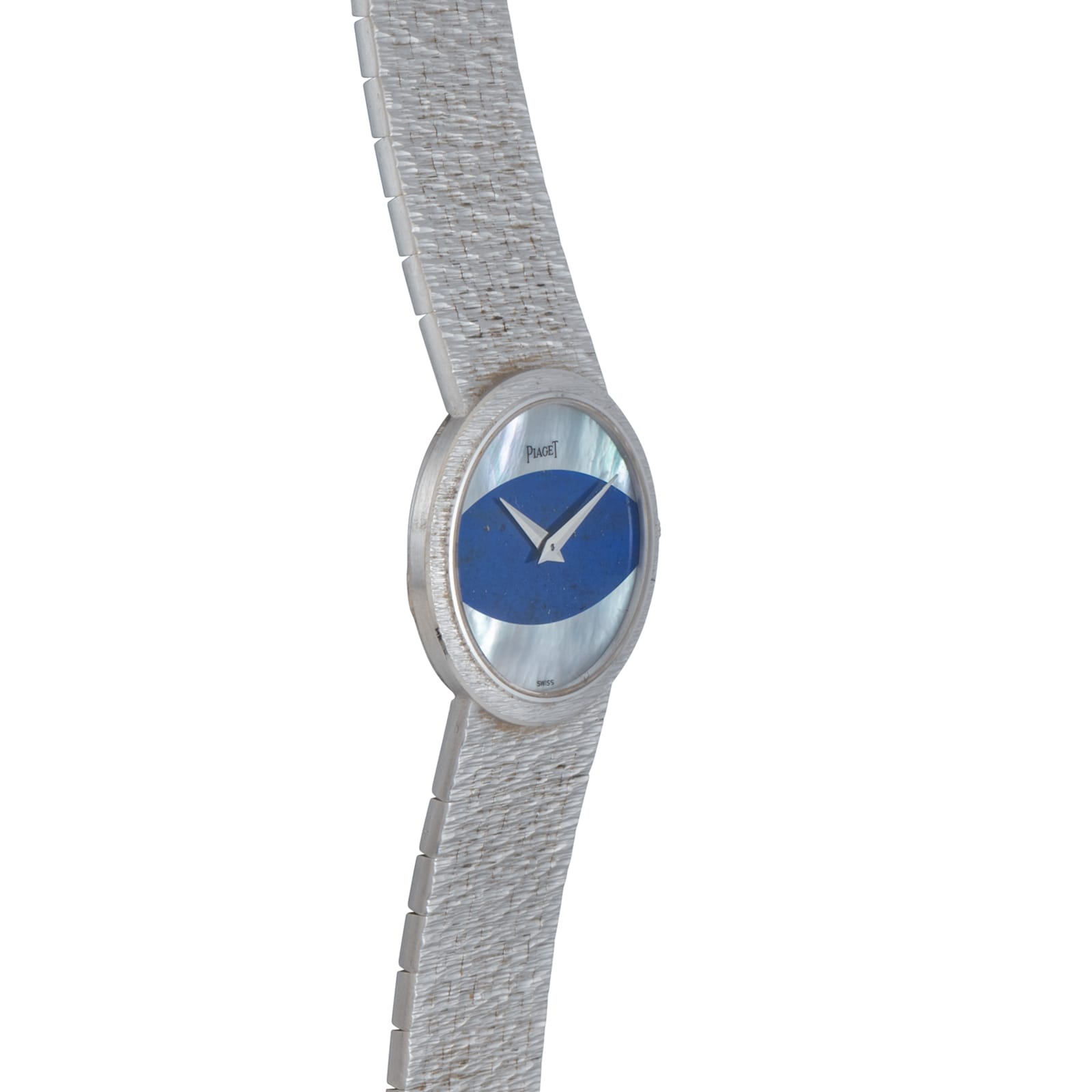 Pre-Owned Piaget White Gold 'Mother Of Pearl & Lapis Lazuli' Dress Watch