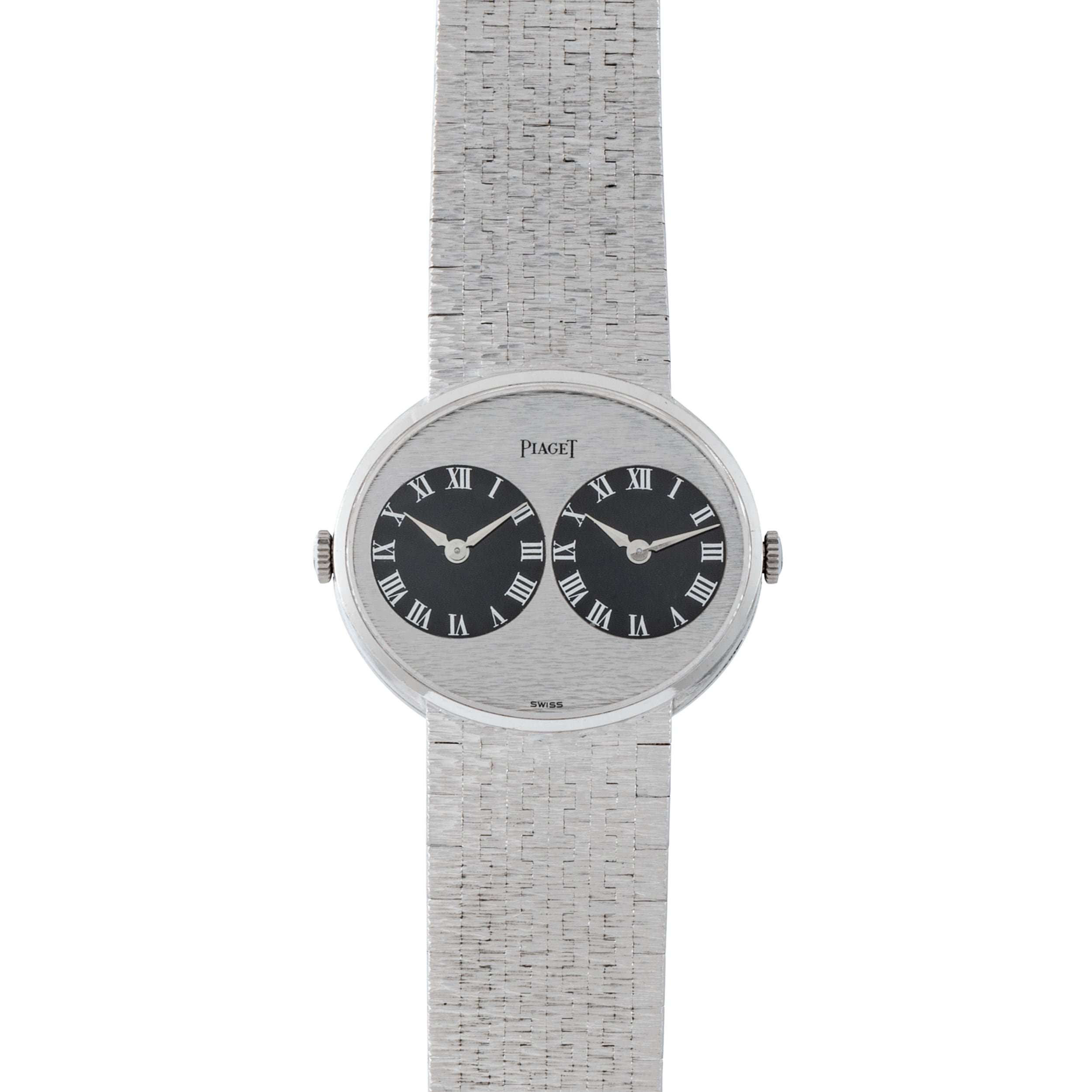 Piaget White Gold 'Twin Time' Dress Watch