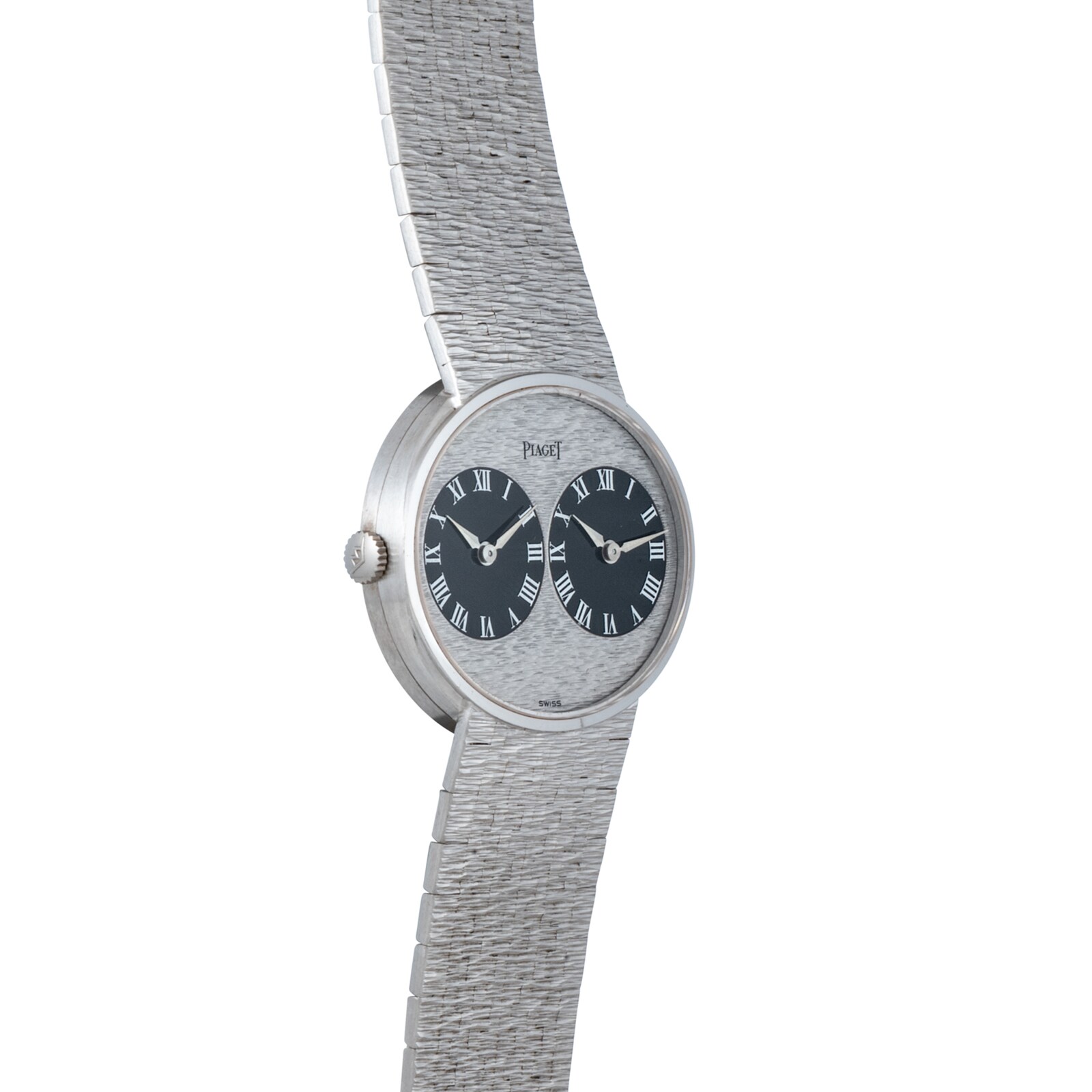 Pre-Owned Piaget White Gold 'Twin Time' Dress Watch