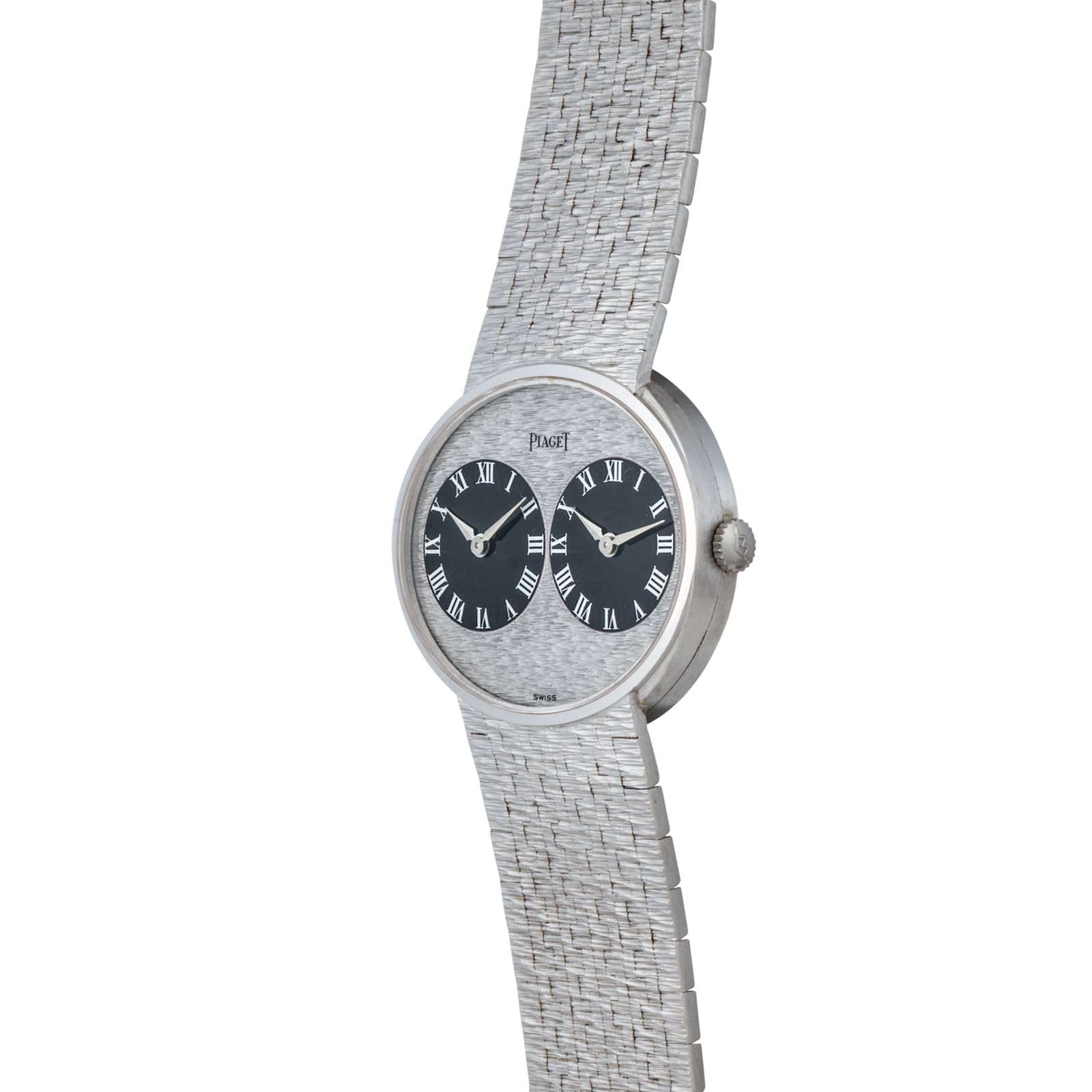 Pre-Owned Piaget White Gold 'Twin Time' Dress Watch