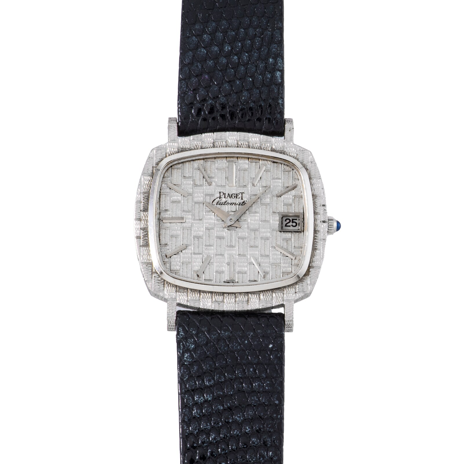 Pre-Owned Piaget White Gold 'Basketweave' Dress Watch