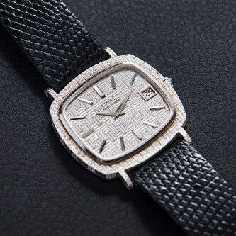 Pre-Owned Piaget White Gold 'Basketweave' Dress Watch