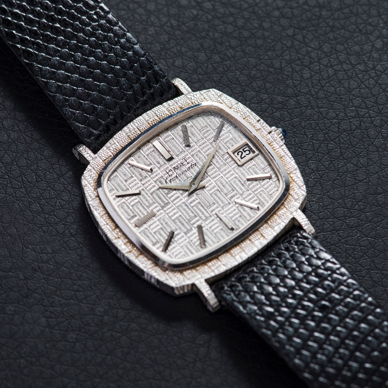 Pre-Owned Piaget White Gold 'Basketweave' Dress Watch