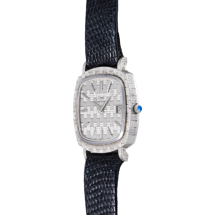 Pre-Owned Piaget Piaget White Gold 'Basketweave' Dress Watch