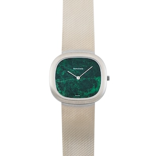 Pre-Owned Movado White Gold 'Malachite' Dress Watch