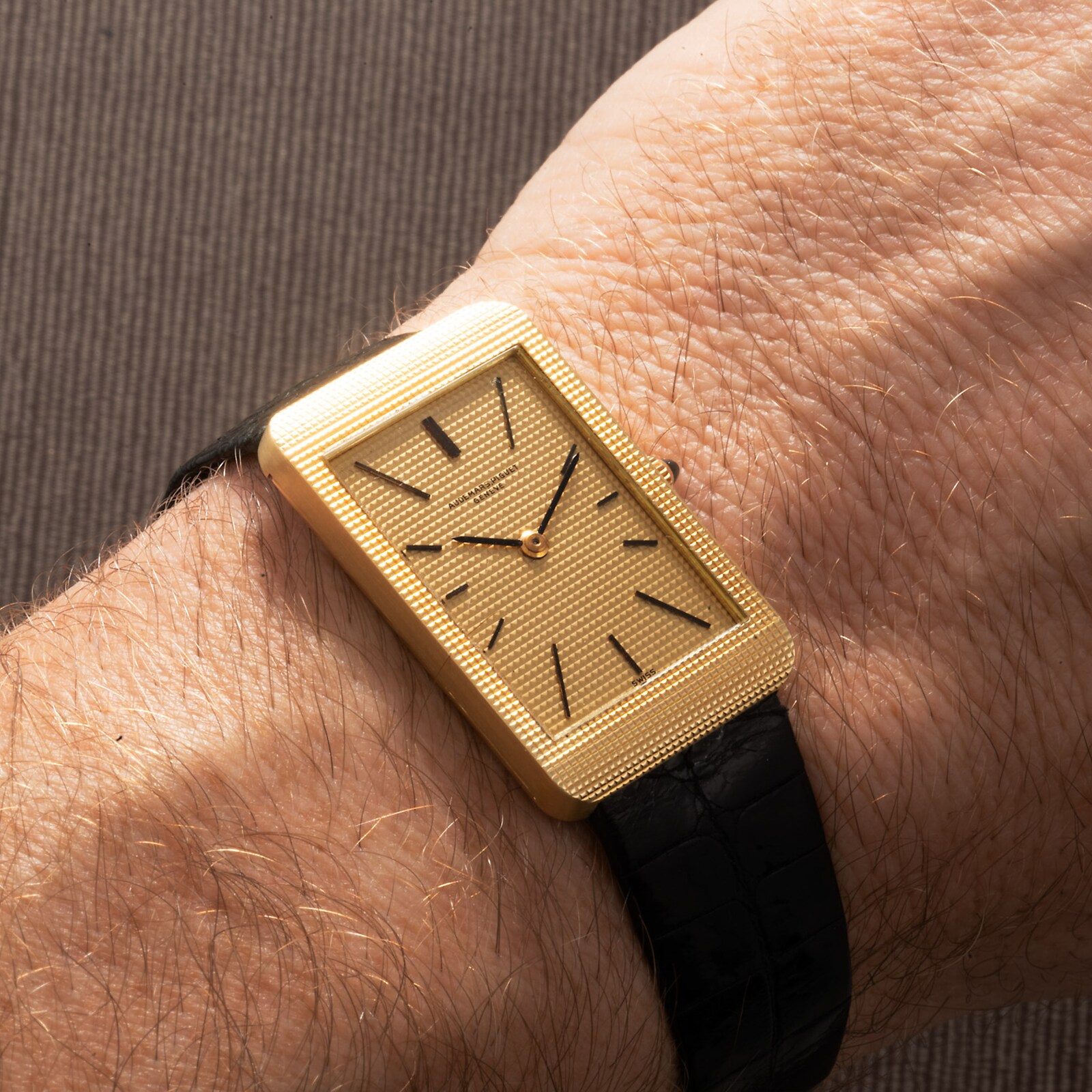 Pre-Owned Audemars Piguet Yellow Gold 'Hobnail' Dress Watch