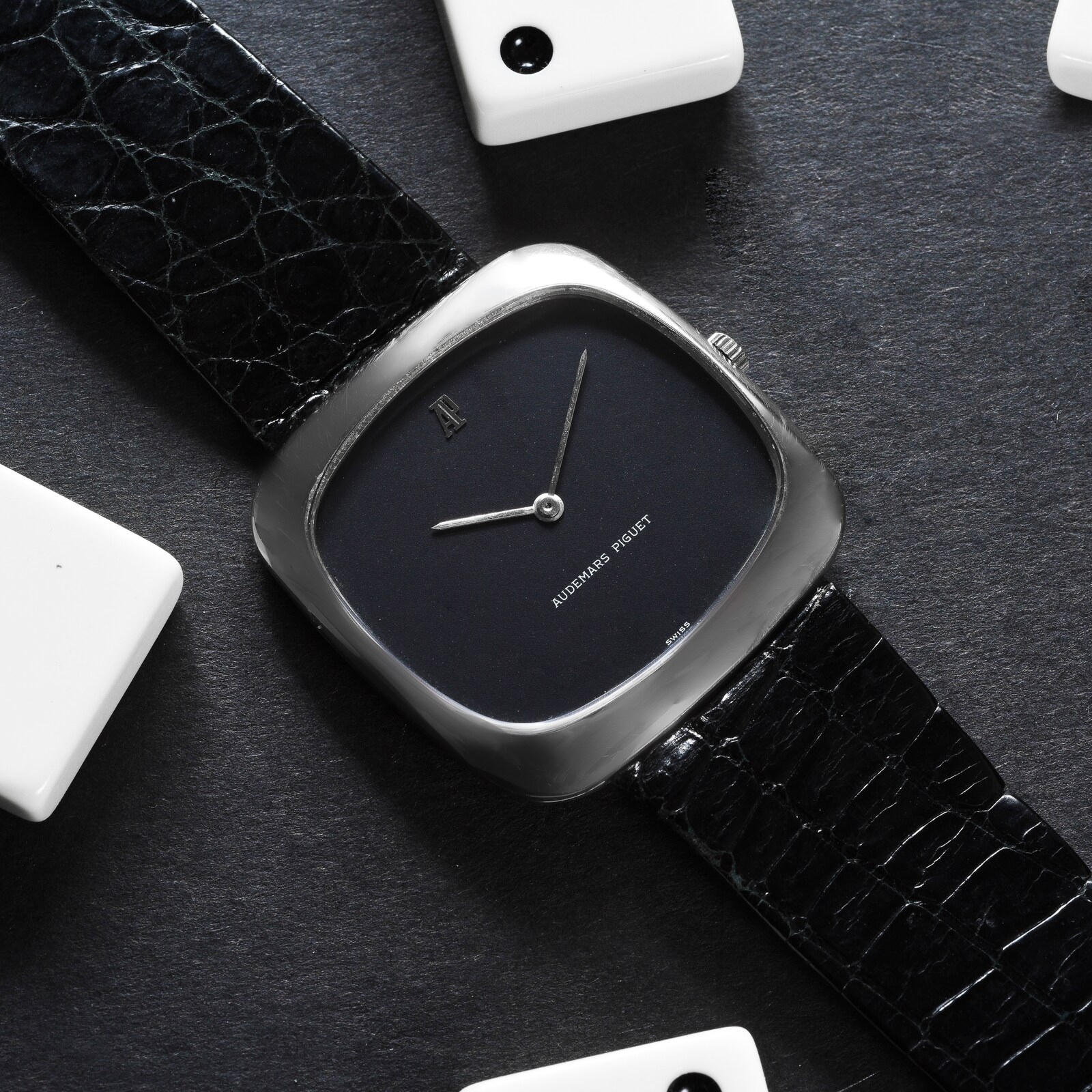 Pre-Owned Audemars Piguet 'Jumbo' Cushion Dress Watch