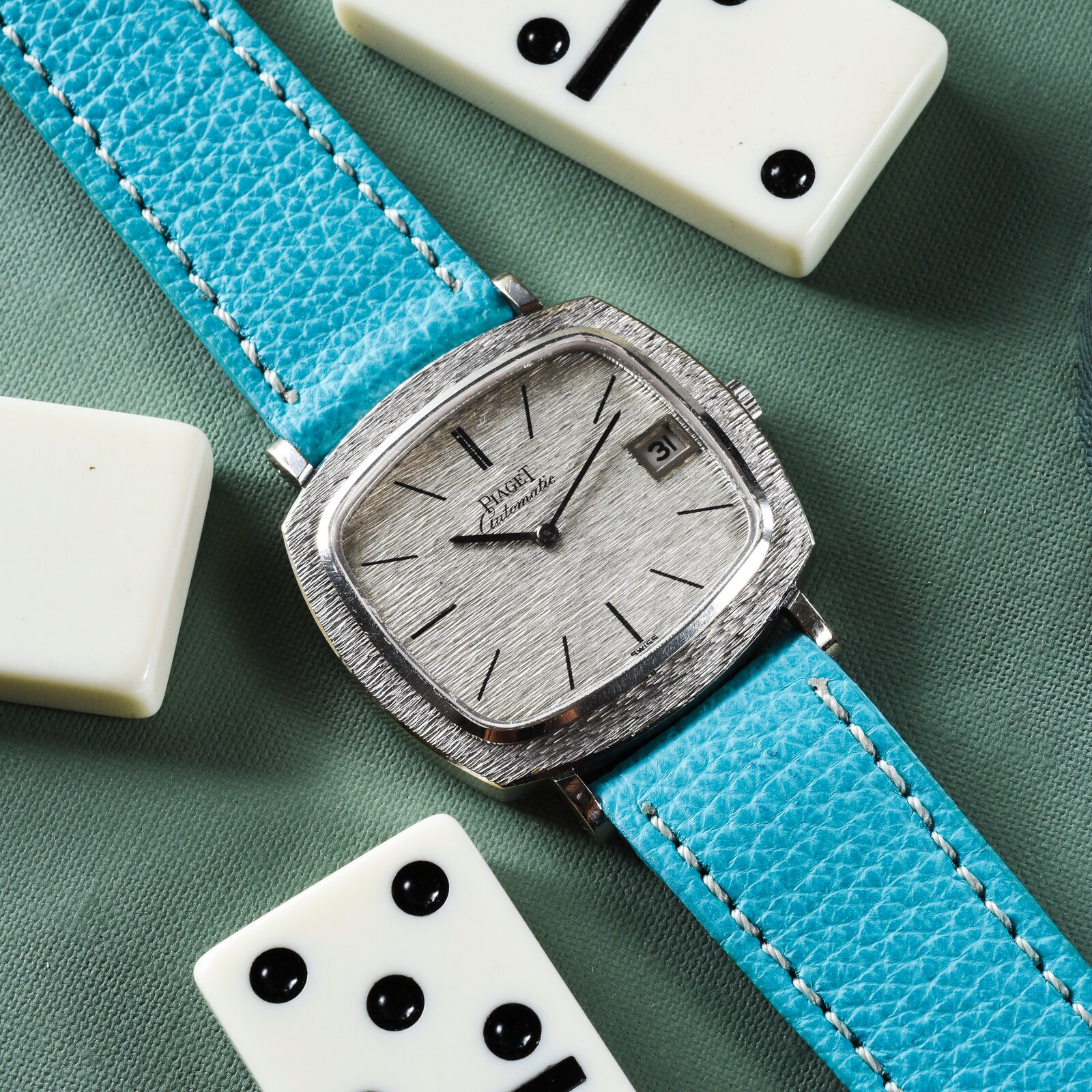 Pre-Owned Piaget White Gold 'Bark' Dress Watch