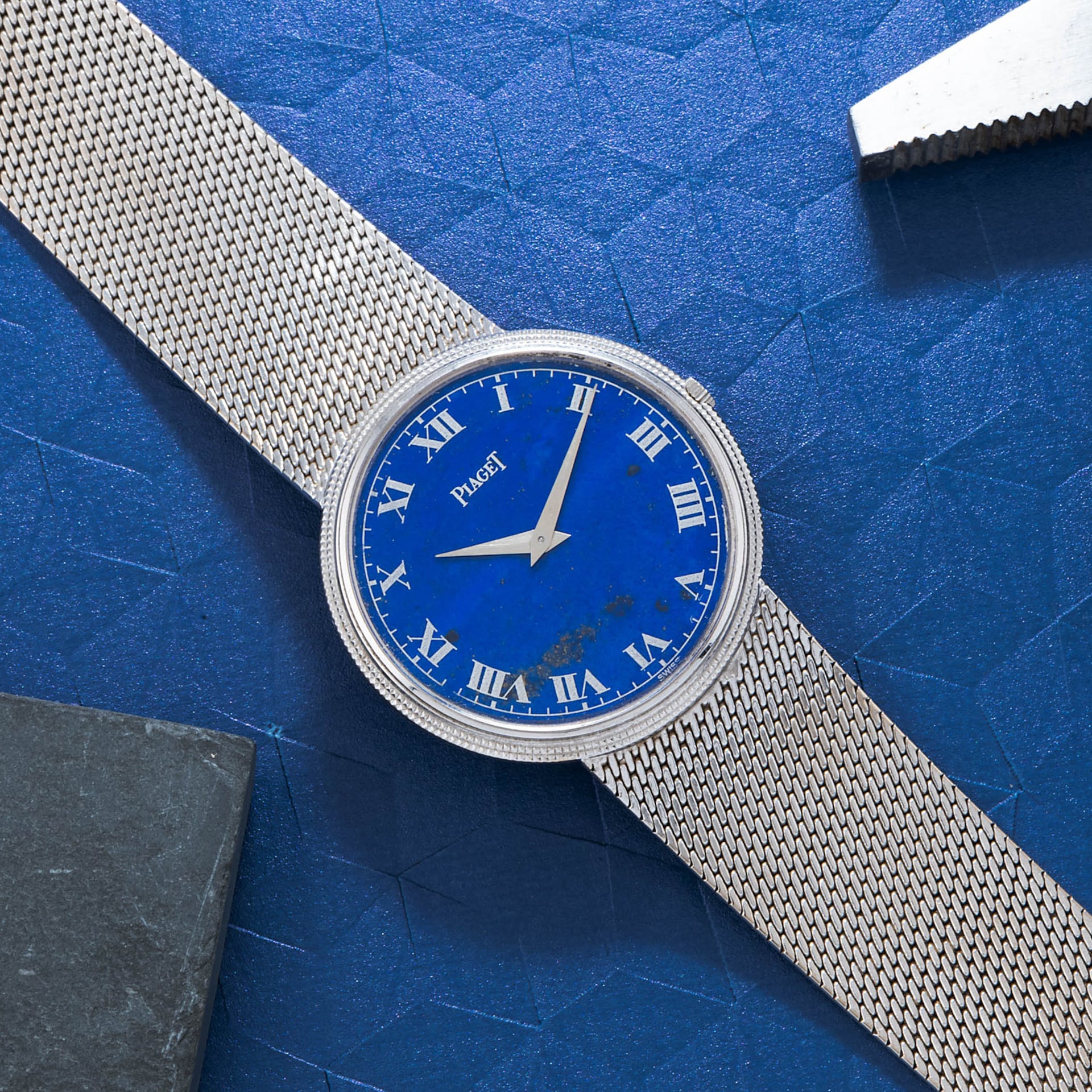 Pre-Owned Piaget 'Lapis Lazuli' Dress Watch Pre-Owned Piaget 'Lapis Lazuli' Dress Watch