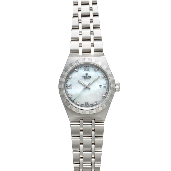 Pre-Owned Tudor Royal 'Mother Of Pearl' Diamond Dial